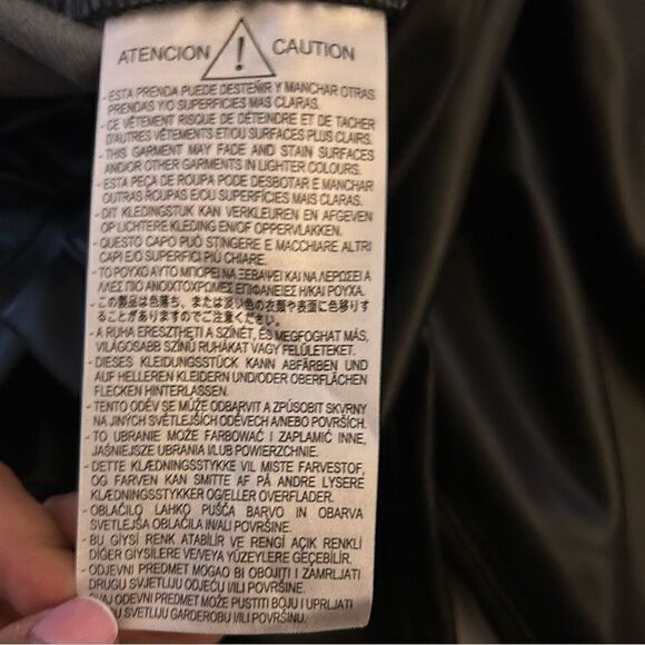 Zara Black Faux Leather High Waisted Paper-bag Waist Pants Size 2 - Picture 11 of 16